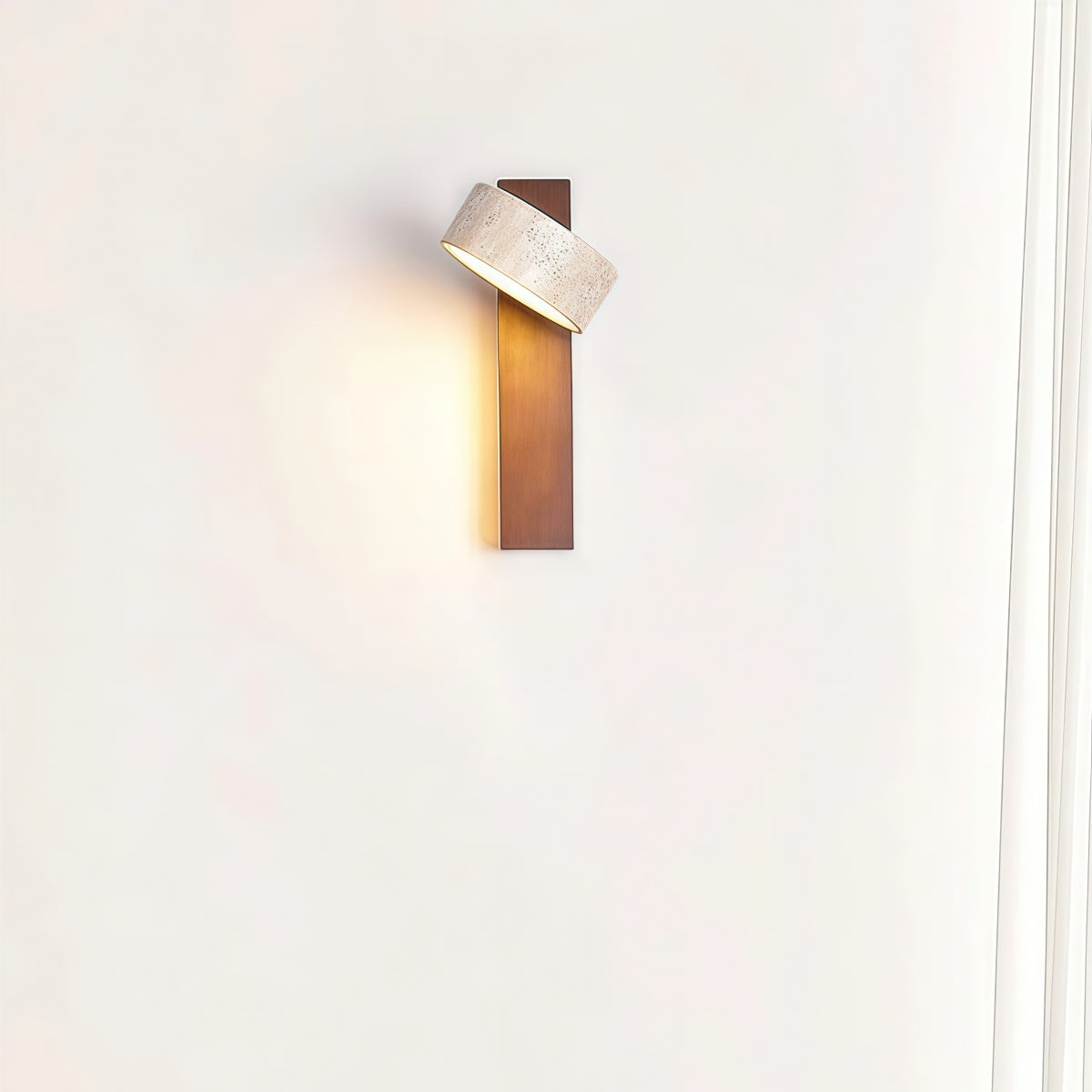 Nordic Travertine Rotatable Wall Lamp